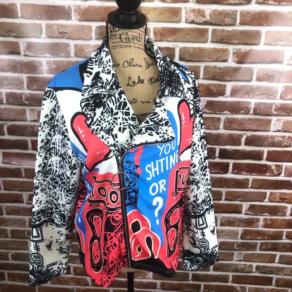SOLD-Multi colored jacket - Picture 4 of 7